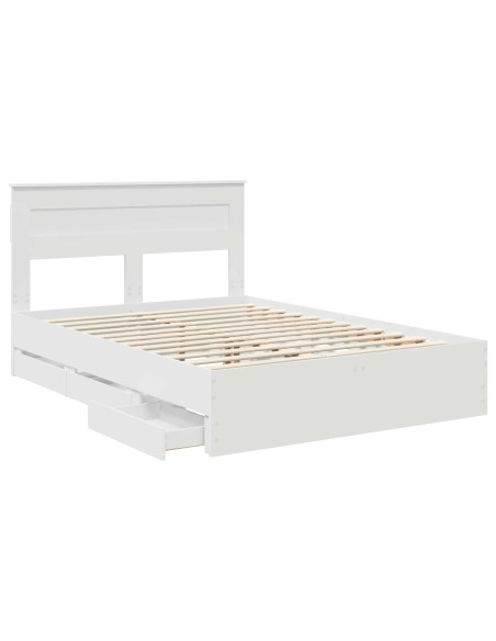 Struttura del letto Bianco 160 x 200 cm Legno Ingegnerizzato