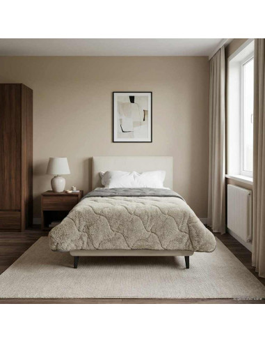 Duvet Invernale Trapuntato Grigio chiaro 155 x 220 cm