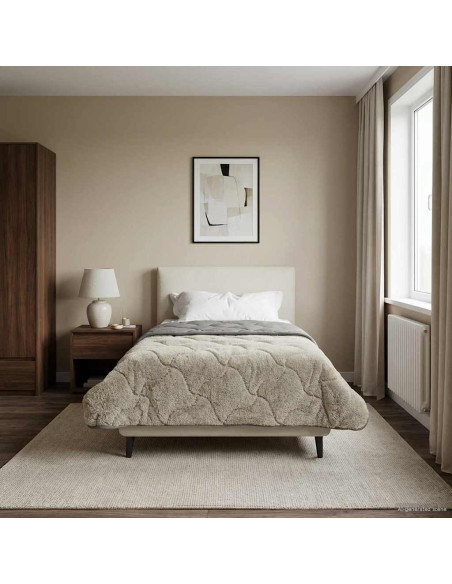 Duvet Invernale Trapuntato Grigio chiaro 155 x 220 cm