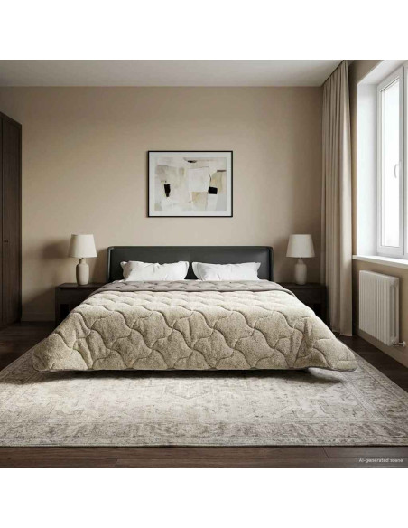 Duvet Invernale Trapuntato Grigio chiaro 220 x 240 cm