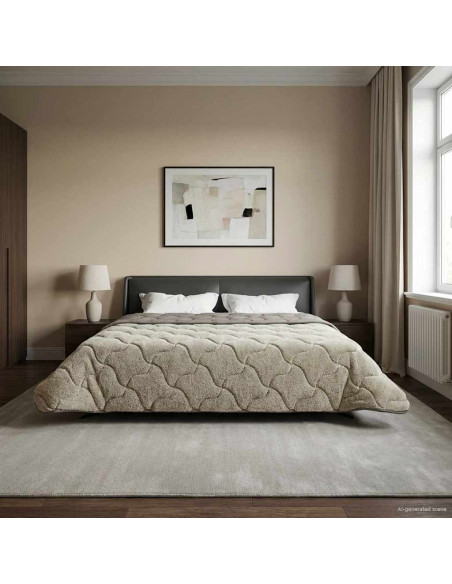 Duvet Invernale Trapuntato Grigio chiaro 240 x 260 cm