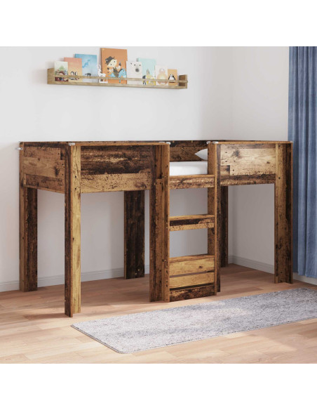Letto a Castello per Bambini Legno vecchio 75 x 190 cm