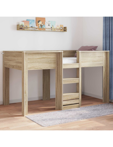 Letto a Castello per Bambini Rovere Sonoma 90 x 200 cm