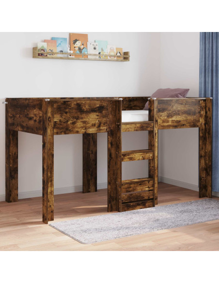 Letto a Castello per Bambini Rovere fumé 90 x 200 cm