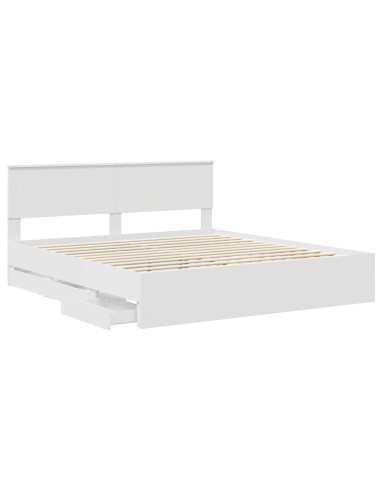 Struttura del letto Bianco 180 x 200 cm Legno Ingegnerizzato