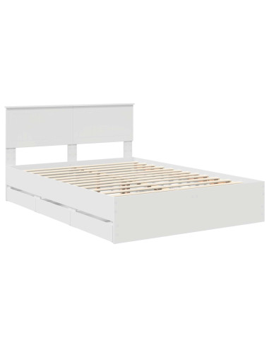 Struttura del letto Bianco 140 x 200 cm Legno Ingegnerizzato