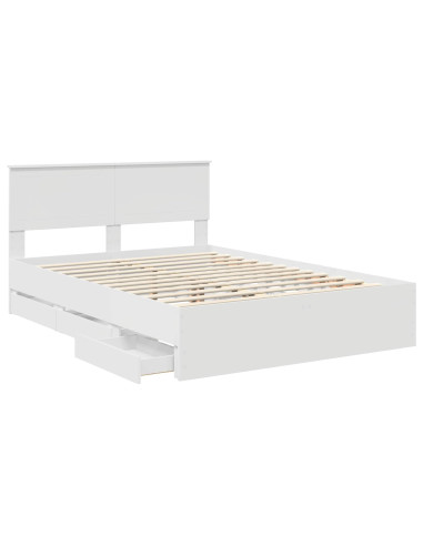 Struttura del letto Bianco 140 x 200 cm Legno Ingegnerizzato
