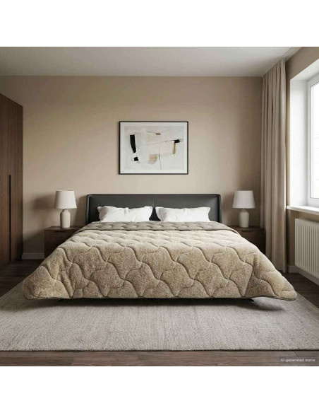 Duvet Estivo Trapuntato Grigio chiaro 220 x 260 cm