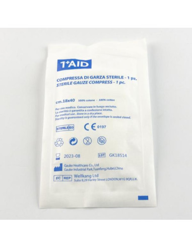 COMPRESSA GARZA 18X40 STERILE