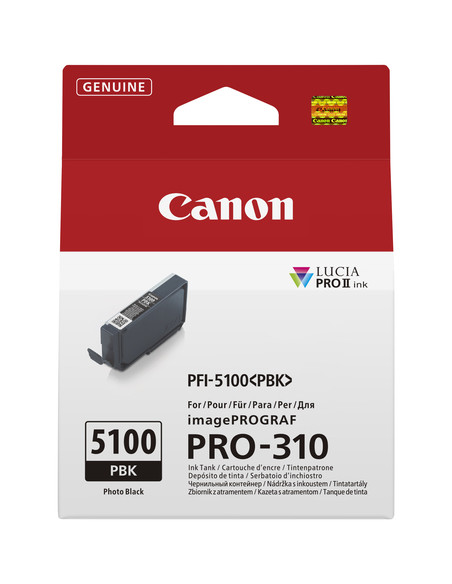 Canon PFI-5100 PBK cartuccia d'inchiostro 1 pz Originale Nero per foto