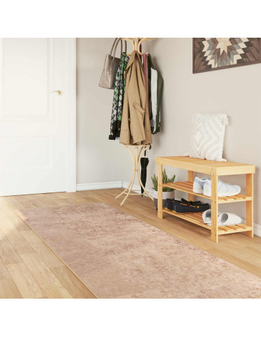 Runner Tappeto MARSA Sabbia 100 x 450 cm Poliestere e PVC