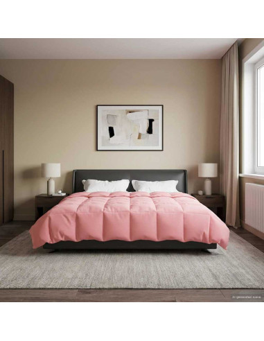 Piumone Completo Annuale Rosa 200 x 200 cm Microfibra