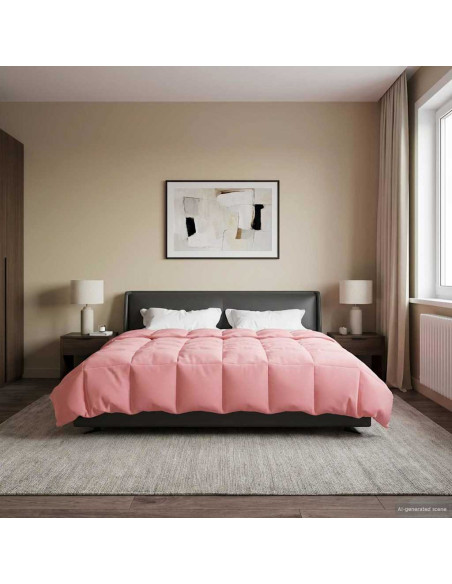 Piumone Completo Annuale Rosa 200 x 200 cm Microfibra