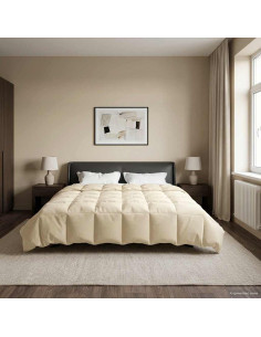 Piumone Completo Annuale Crema 240 x 260 cm Microfibra