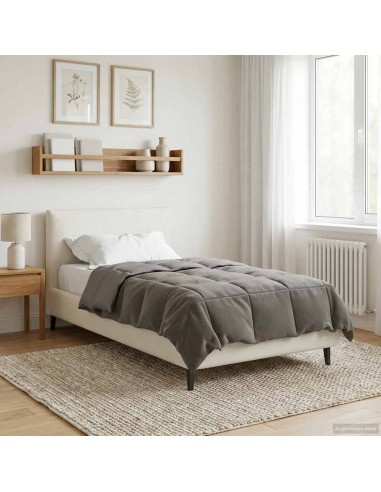 Duvet Invernale Grigio chiaro 155 x 200 cm Microfibra