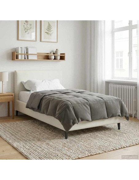 Duvet Invernale Grigio chiaro 135 x 200 cm Microfibra