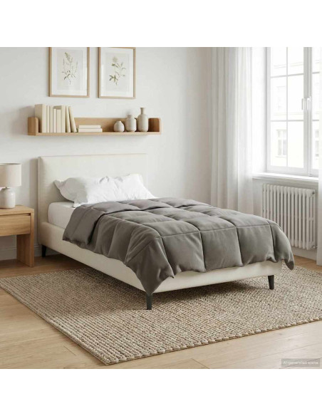 Duvet Invernale Grigio chiaro 155 x 220 cm Microfibra