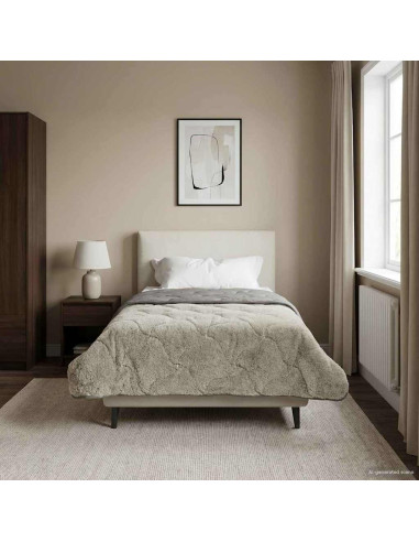 Duvet Estivo Trapuntato Grigio chiaro 155 x 200 cm
