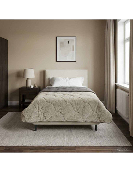 Duvet Estivo Trapuntato Grigio chiaro 135 x 200 cm