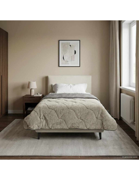 Duvet Estivo Trapuntato Grigio chiaro 155 x 220 cm