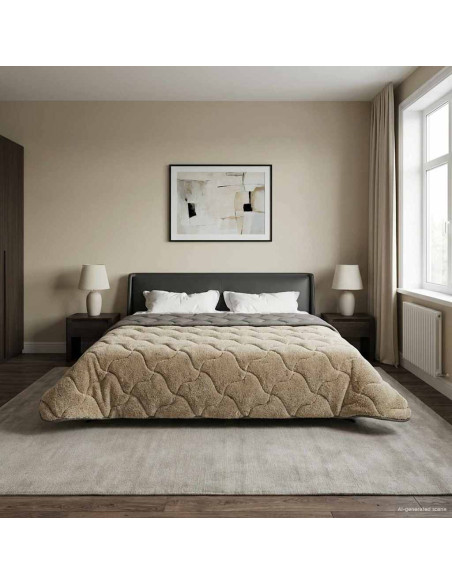 Duvet Estivo Trapuntato Grigio chiaro 240 x 260 cm