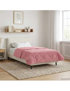 Duvet Estivo Rosa 140 x 220 cm Microfibra e Fleece Teddy