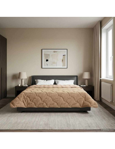 Duvet Estivo Talpa 200 x 200 cm Microfibra e Fleece Teddy