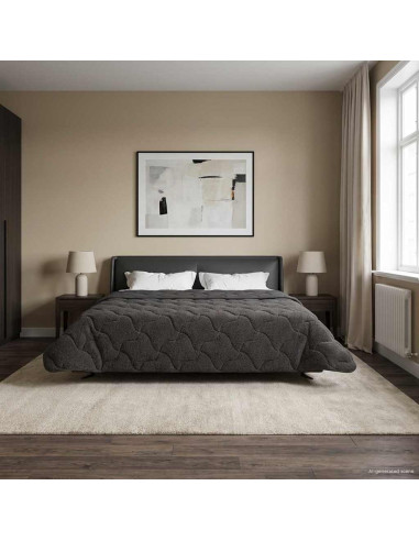 Piumone Completo Annuale Trapuntato Antracite 200 x 240 cm