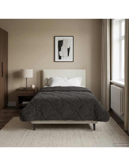 Piumone Completo Annuale Trapuntato Antracite 140 x 220 cm