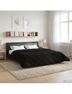 Piumone Completo Annuale Trapuntato Nero 220 x 260 cm