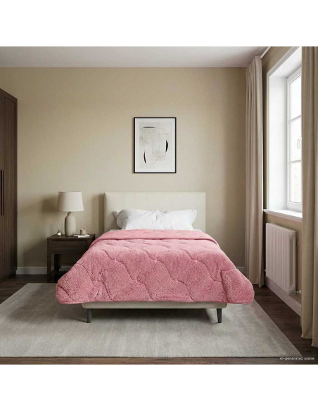 Piumone Completo Annuale Trapuntato Rosa 135 x 200 cm