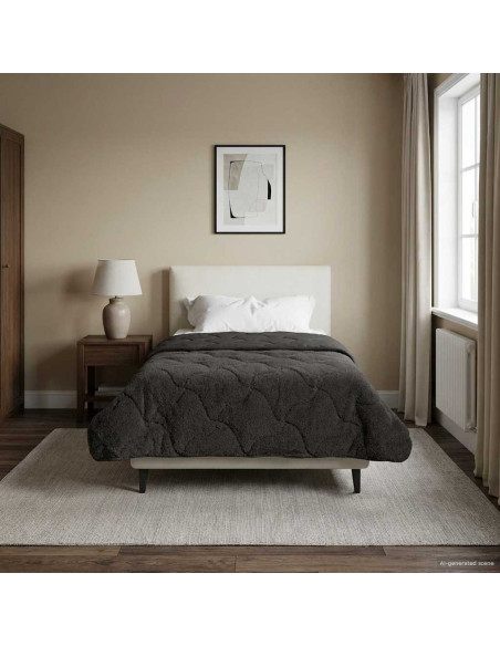 Duvet Invernale Trapuntato Antracite 155 x 200 cm