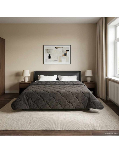 Duvet Invernale Trapuntato Antracite 220 x 240 cm