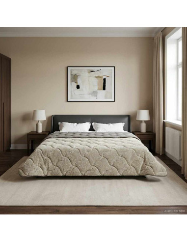 Duvet Invernale Trapuntato Grigio chiaro 200 x 240 cm
