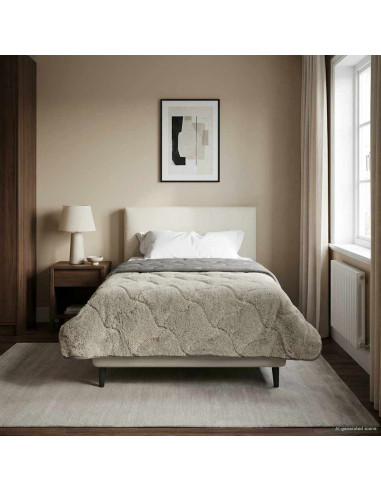 Duvet Invernale Trapuntato Grigio chiaro 135 x 200 cm