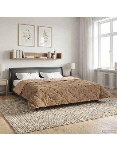 Duvet Invernale Talpa 220 x 240 cm Microfibra e Fleece Teddy