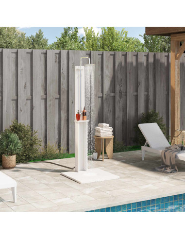 Doccia da esterno Bianco 75 x 76 x 217 cm