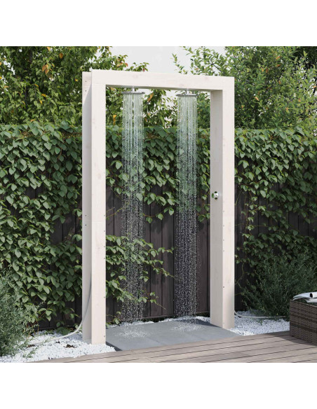 Doccia da esterno Bianco 137 x 23 x 226 cm