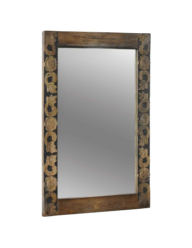 Specchio da parete Rettangolare Marrone Noce 70 x 50 cm