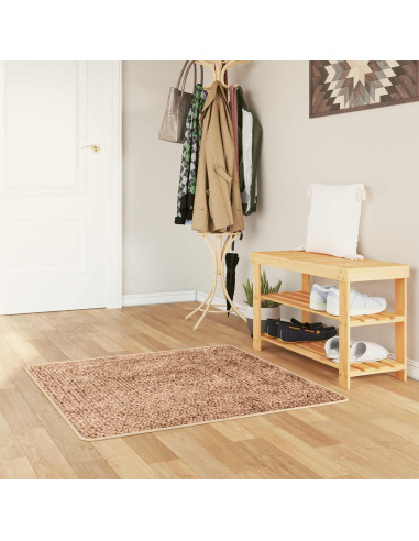 Runner Tappeto MARSA Giallo 100 x 100 cm Poliestere e PVC