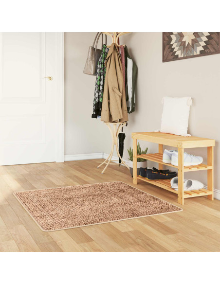 Runner Tappeto MARSA Giallo 100 x 100 cm Poliestere e PVC