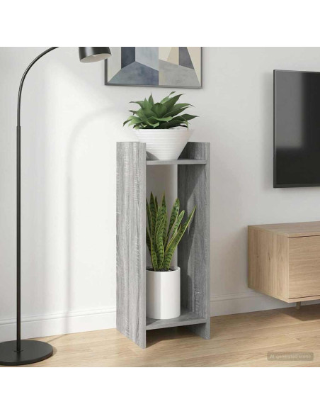 Supporto per piante 2 pcs Sonoma grigia 30 x 30 x 80 cm