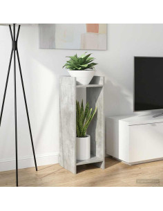 Supporto per piante Grigio Cemento 30 x 30 x 80 cm