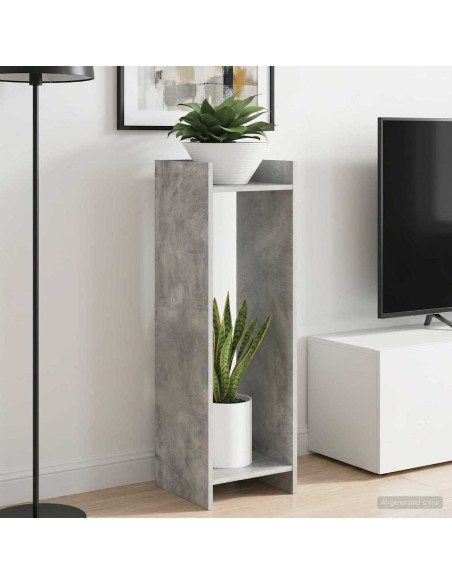 Supporto per piante Grigio Cemento 30 x 30 x 100 cm