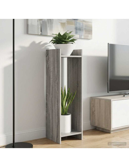 Supporto per piante Sonoma grigia 30 x 30 x 100 cm