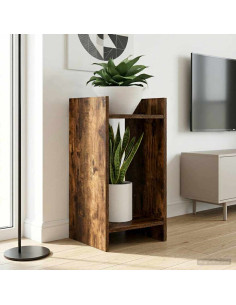Supporto per piante 2 pcs Quercia Affumicata 30 x 30 x 60 cm