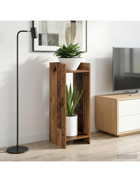 Supporto per piante 2 pcs Legno vecchio 30 x 30 x 80 cm