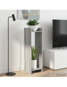 Supporto per piante 2 pcs Sonoma grigia 30 x 30 x 100 cm