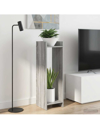 Supporto per piante 2 pcs Sonoma grigia 30 x 30 x 100 cm