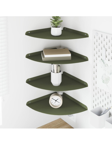 Mensola sospesa 4 pcs Oliver verde 30 x 30 x 2 cm